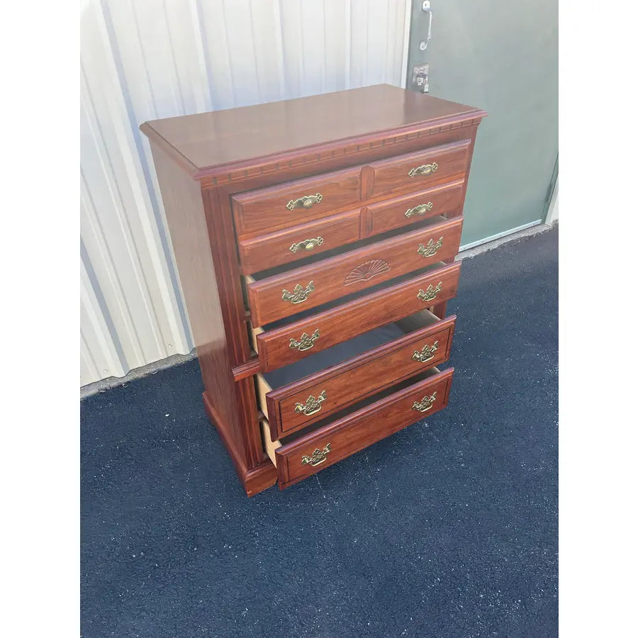 Broyhill Cherry 5-Drawer Tall Chest of Drawers