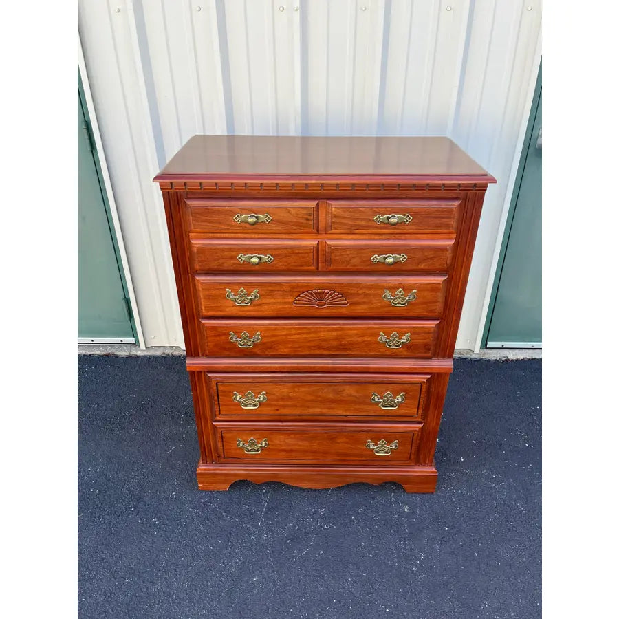 Broyhill Cherry 5-Drawer Tall Chest of Drawers