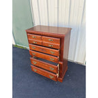 Broyhill Cherry 5-Drawer Tall Chest of Drawers