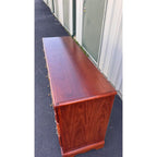 Broyhill Chippendale 7-Drawer Cherry Long Dresser