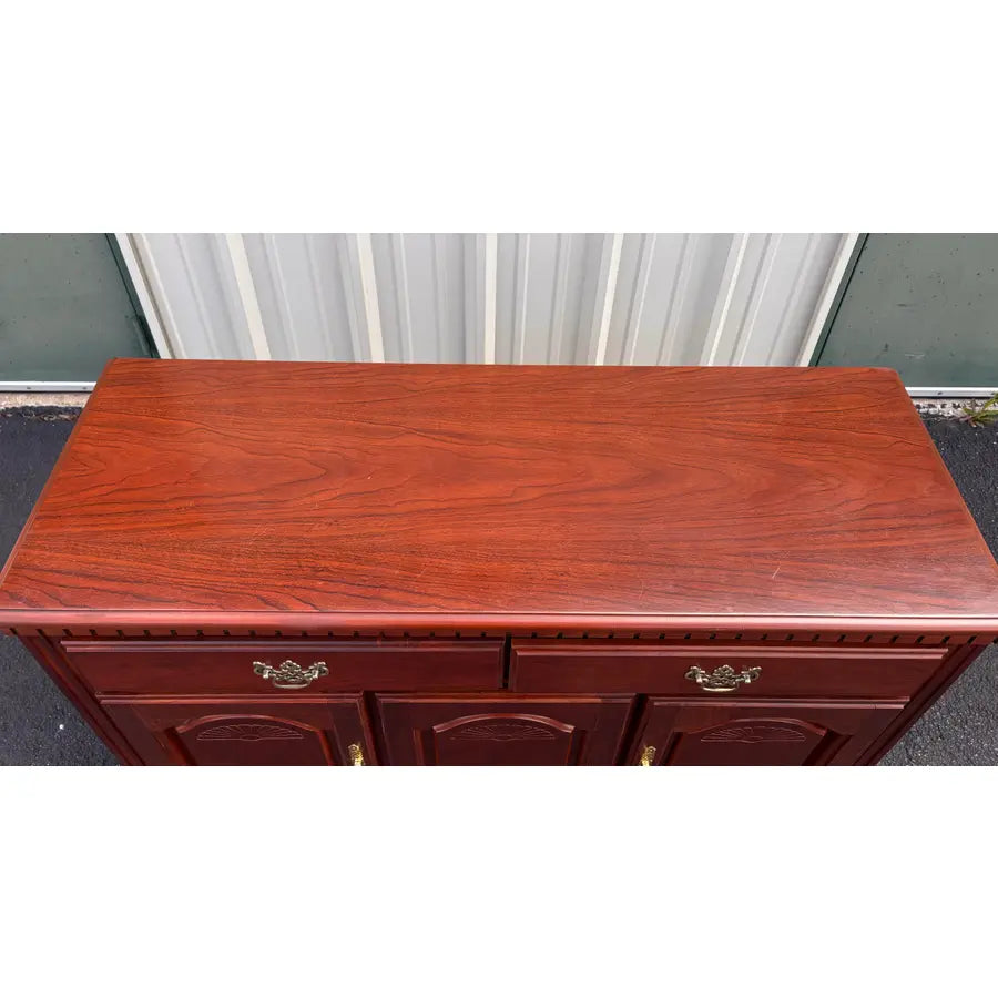 Broyhill Chippendale Style Cherry Sideboard Buffet