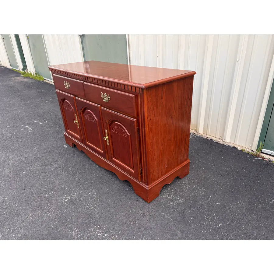 Broyhill Chippendale Style Cherry Sideboard Buffet