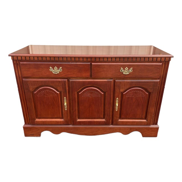 Broyhill Chippendale Style Cherry Sideboard Buffet