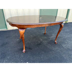 Broyhill Queen Anne Style Cherry Extension Dining Table