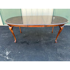 Broyhill Queen Anne Style Cherry Extension Dining Table