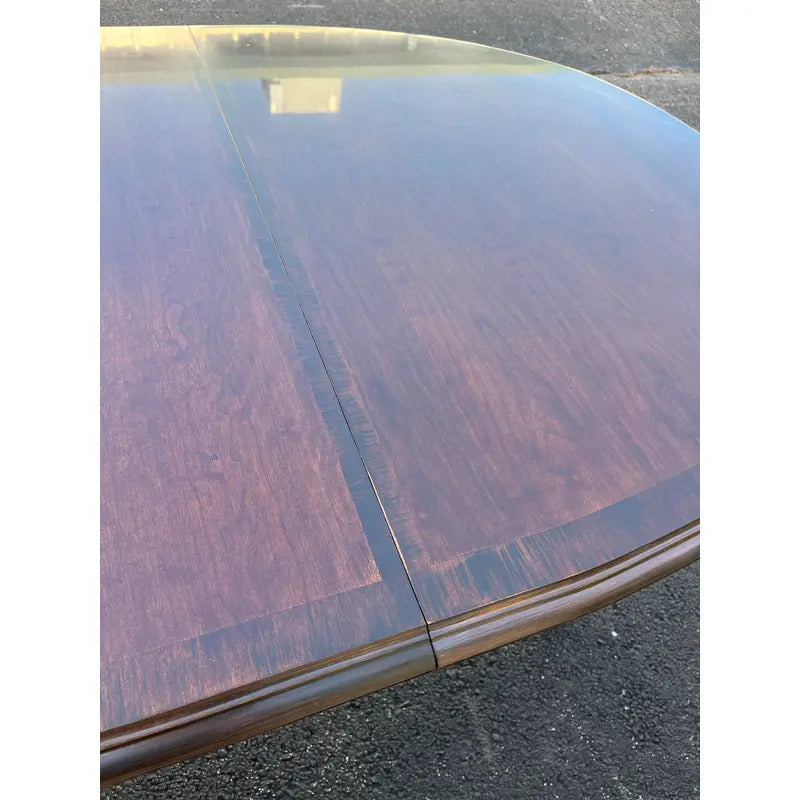 Broyhill Queen Anne Style Cherry Extension Dining Table