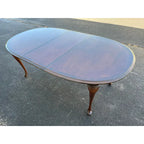 Broyhill Queen Anne Style Cherry Extension Dining Table