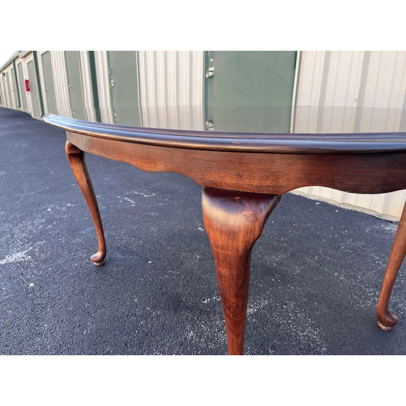 Broyhill Queen Anne Style Cherry Extension Dining Table