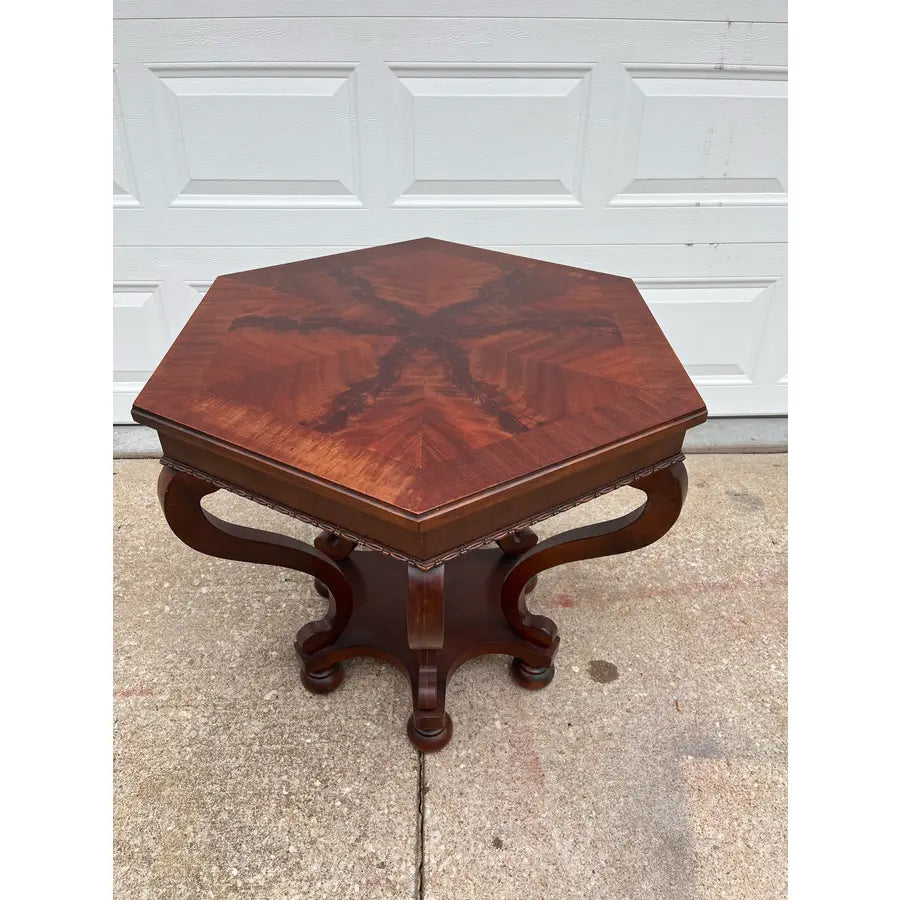 Century Furniture Aldwych Banded Cherry Side End Table