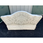 Century Furniture Down Filled Damask Silk Upholstered Tufted Loveseat