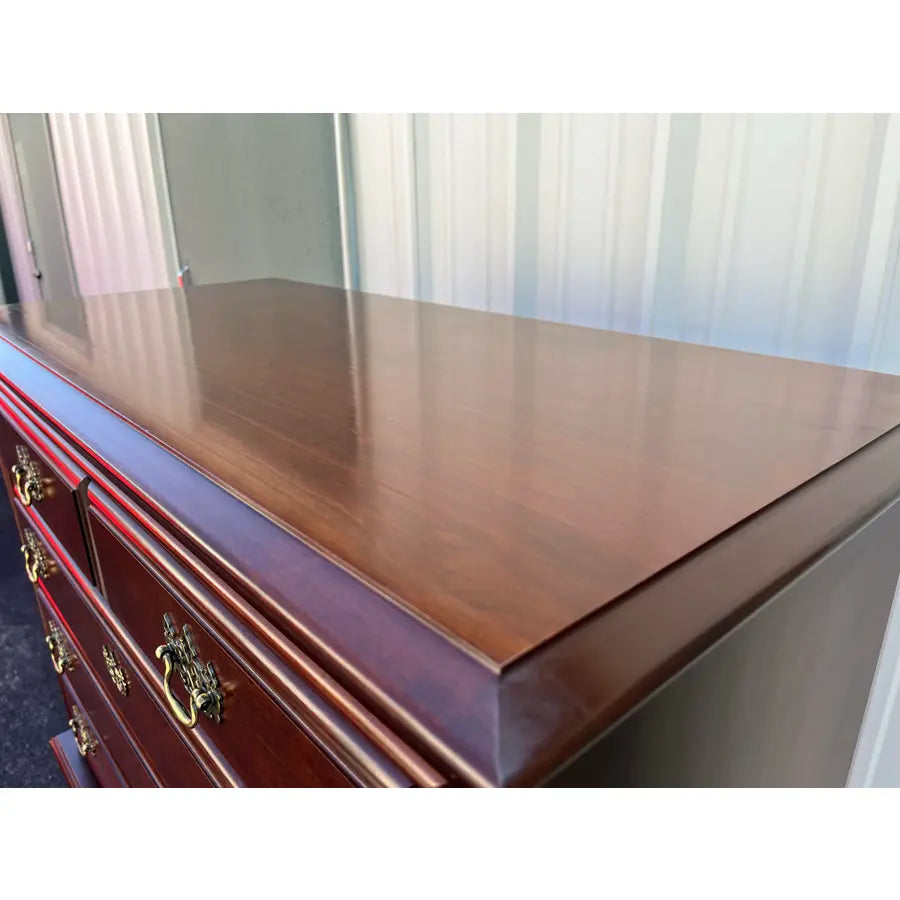 Cherry Chippendale 6-Drawer Cheat of Drawers