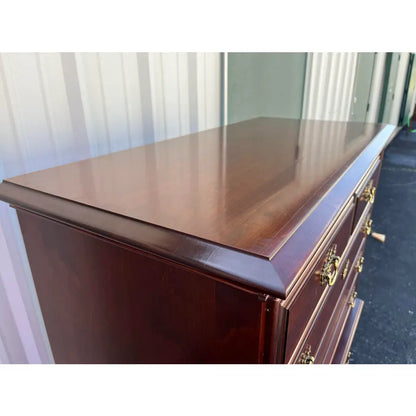 Cherry Chippendale 6-Drawer Cheat of Drawers