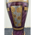 Chinoiserie Postmodern 4' Decorative Floor Vase and Stand by Artmax