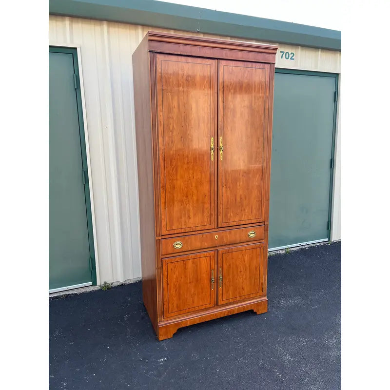 Drexel Heritage Mahogany Media Cabinet Armoire