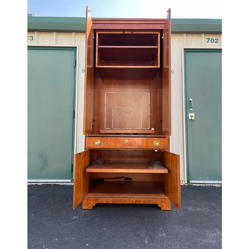 Drexel Heritage Mahogany Media Cabinet Armoire