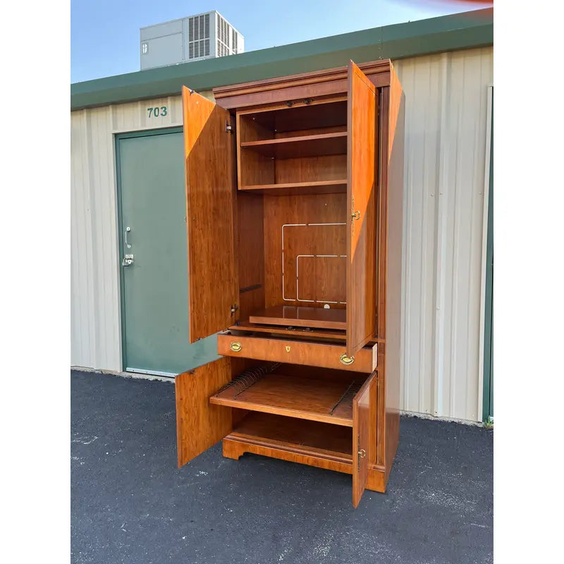 Drexel Heritage Mahogany Media Cabinet Armoire