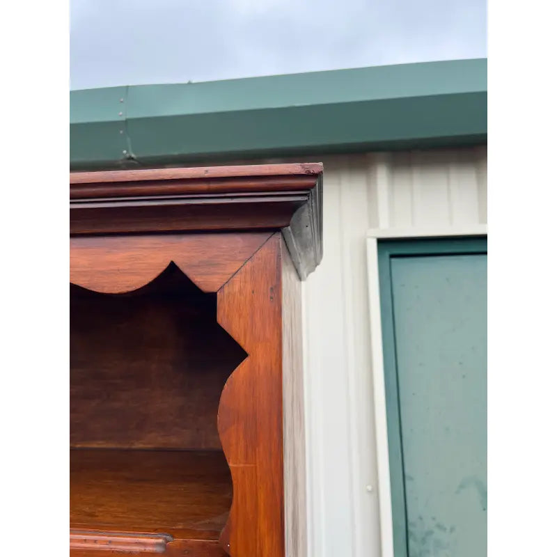 Early 1900's American Two-Piece Bookshelf Hutch Unit