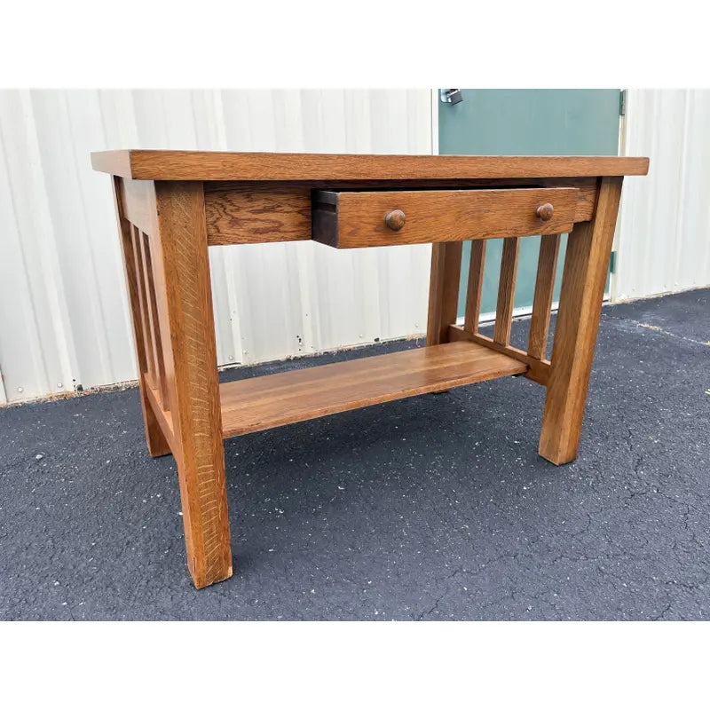 Early 1900s Arts & Crafts Oak Desk