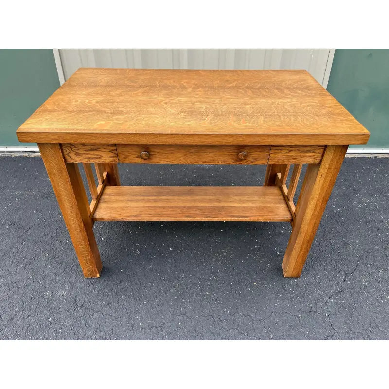 Early 1900s Arts & Crafts Oak Desk