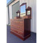 Early 1900's Victorian Eastlake Mahogany Ladies Dresser Vanity