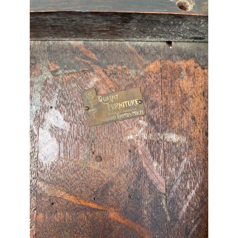 Early 20th C. Stickley Bros. Arts & Crafts Quartersawn Oak Chair