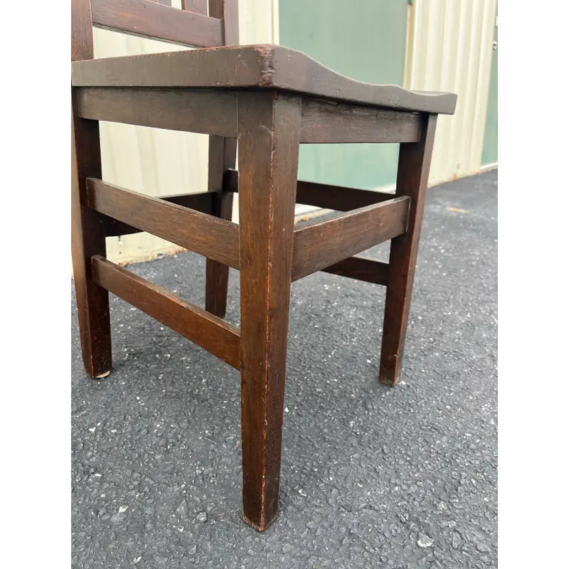 Early 20th C. Stickley Bros. Arts & Crafts Quartersawn Oak Chair