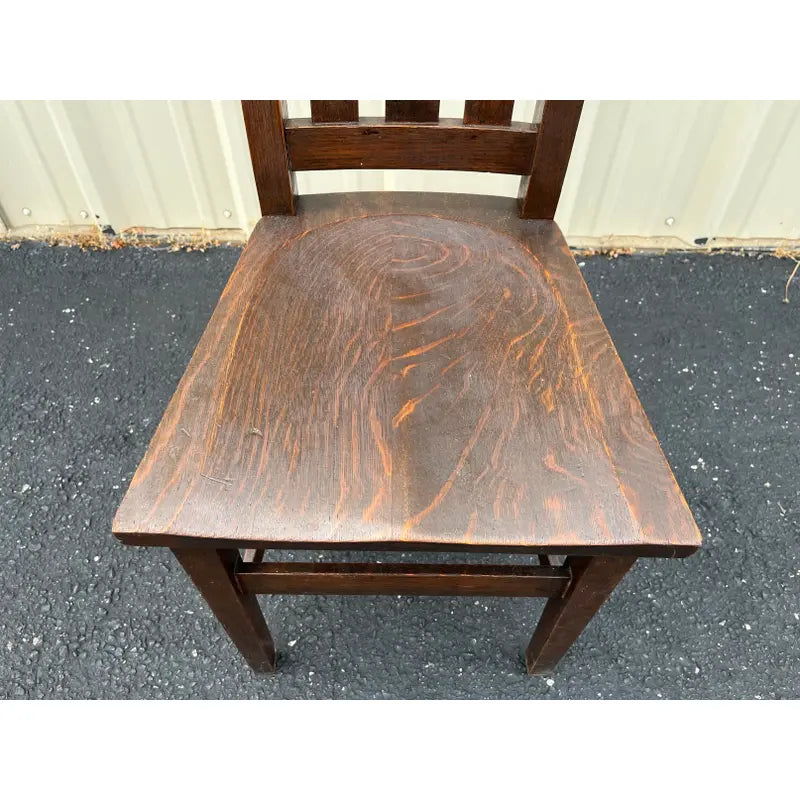 Early 20th C. Stickley Bros. Arts & Crafts Quartersawn Oak Chair