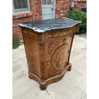 Early French Louis XV Dry Bar Cabinet or Commode- Black Marble Top