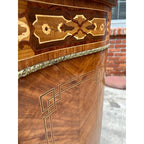 Early French Louis XV Dry Bar Cabinet or Commode- Black Marble Top