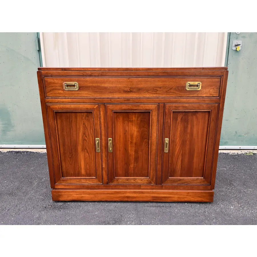 Ethan Allen Canova Campaign Flip Top Cherry Buffet Server