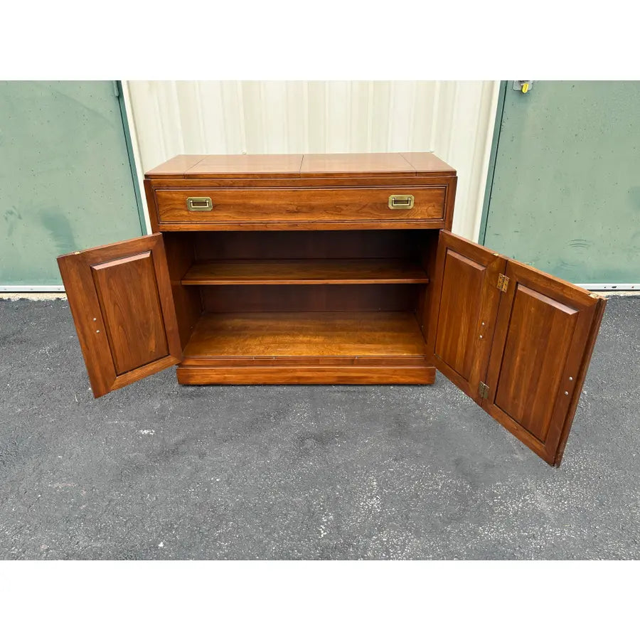 Ethan Allen Canova Campaign Flip Top Cherry Buffet Server