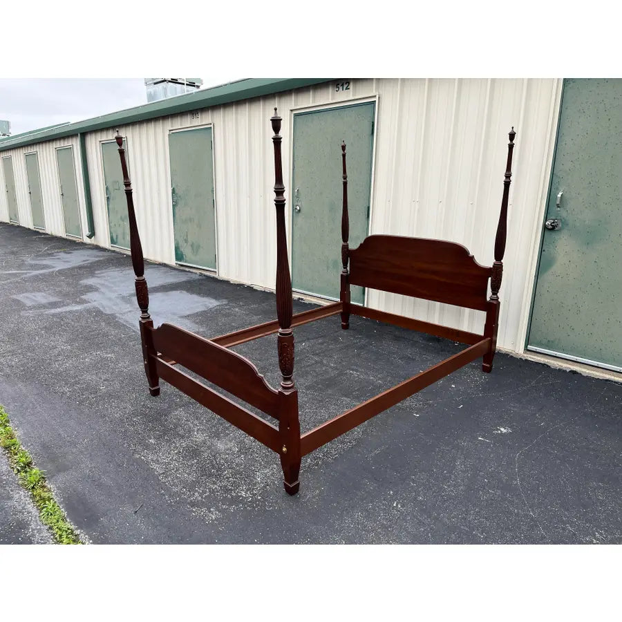 Ethan Allen Georgian Court Cherry Queen Poster Bed