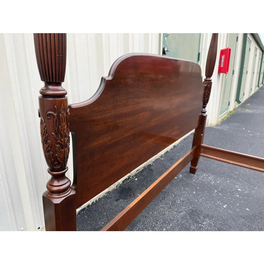 Ethan Allen Georgian Court Cherry Queen Poster Bed