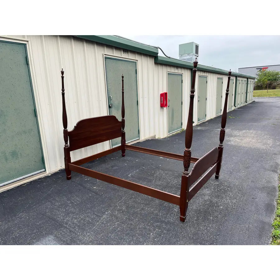 Ethan Allen Georgian Court Cherry Queen Poster Bed