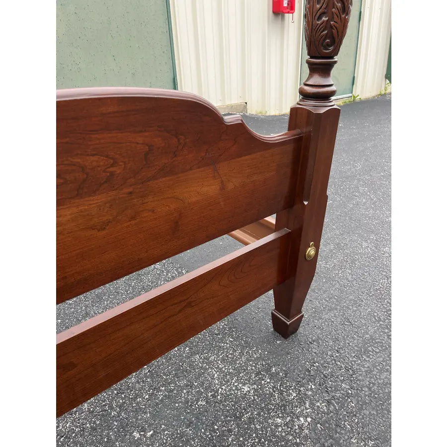 Ethan Allen Georgian Court Cherry Queen Poster Bed