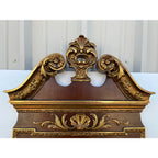 Florentine Style Mahogany Wall Mirror and Shelves, 3 Pieces