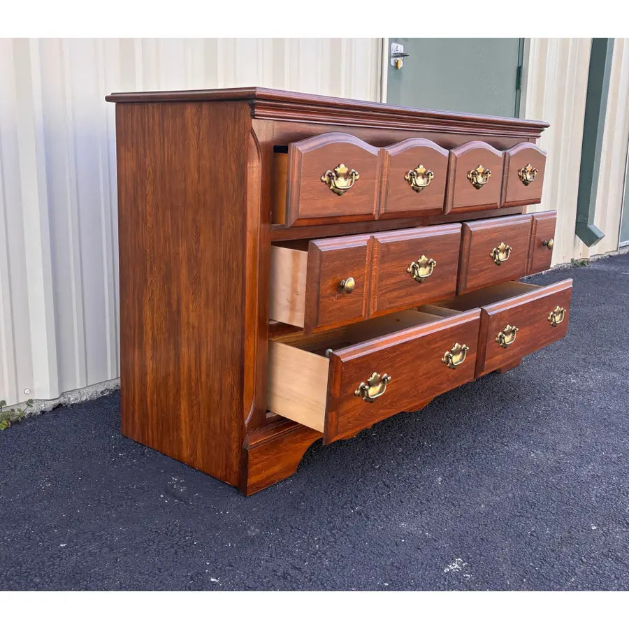Florida Furniture 6-Drawer Pecan Dresser Chest of Drawers