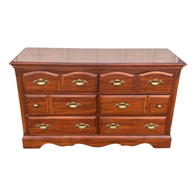 Florida Furniture 6-Drawer Pecan Dresser Chest of Drawers