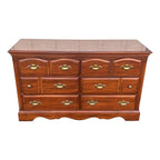 Florida Furniture 6-Drawer Pecan Dresser Chest of Drawers