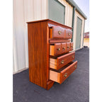 Florida Furniture Pecan 4-Drawer Tall Chest of Drawers