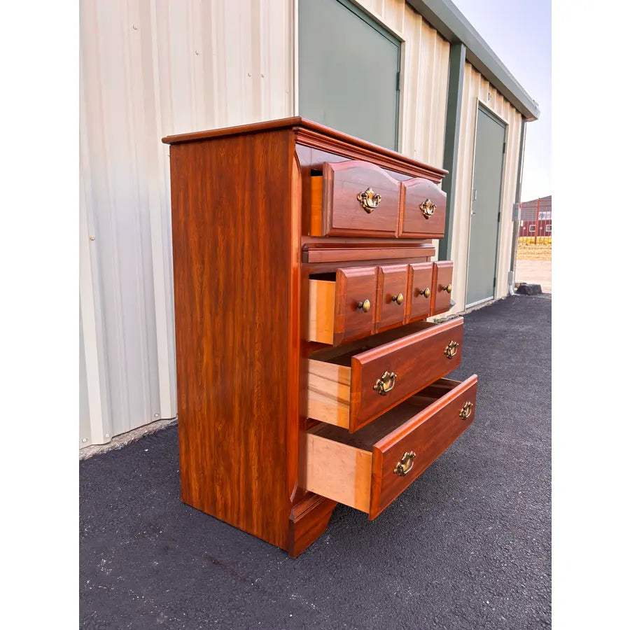 Florida Furniture Pecan 4-Drawer Tall Chest of Drawers