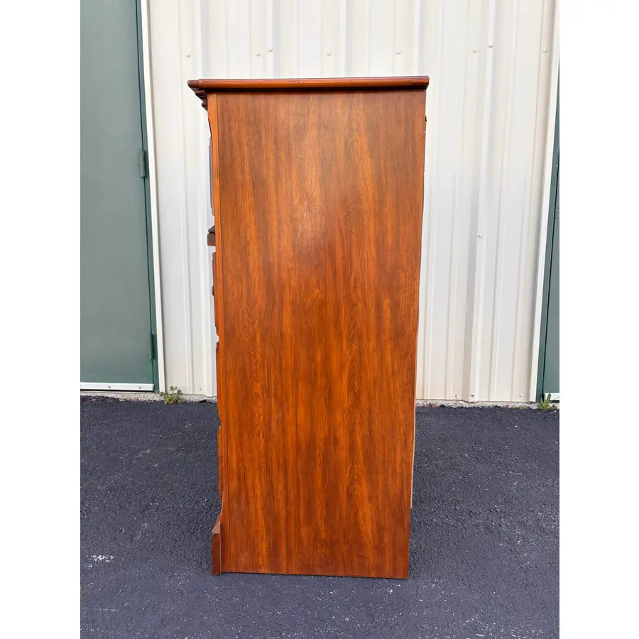 Florida Furniture Pecan 4-Drawer Tall Chest of Drawers