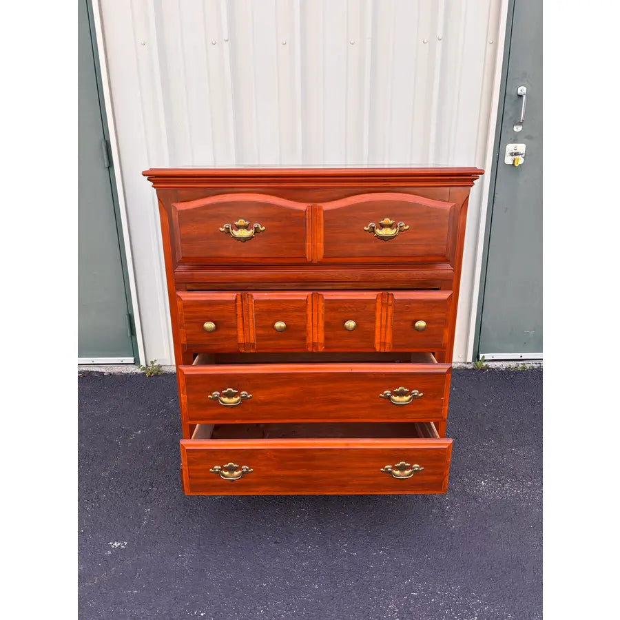 Florida Furniture Pecan 4-Drawer Tall Chest of Drawers