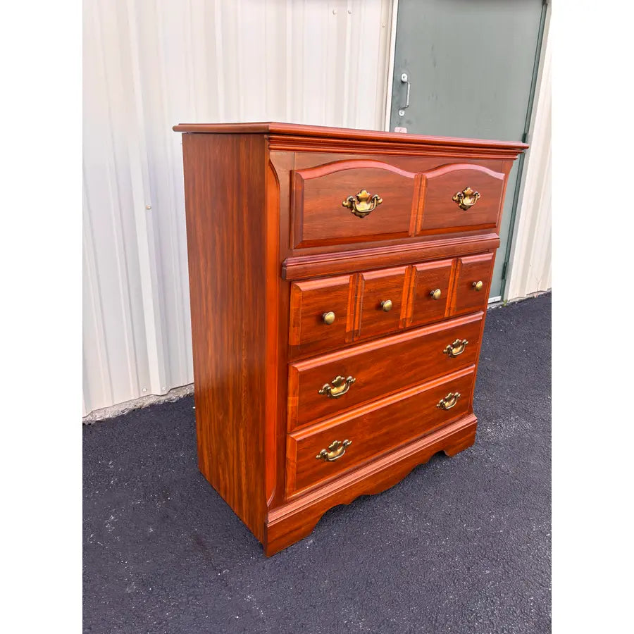Florida Furniture Pecan 4-Drawer Tall Chest of Drawers