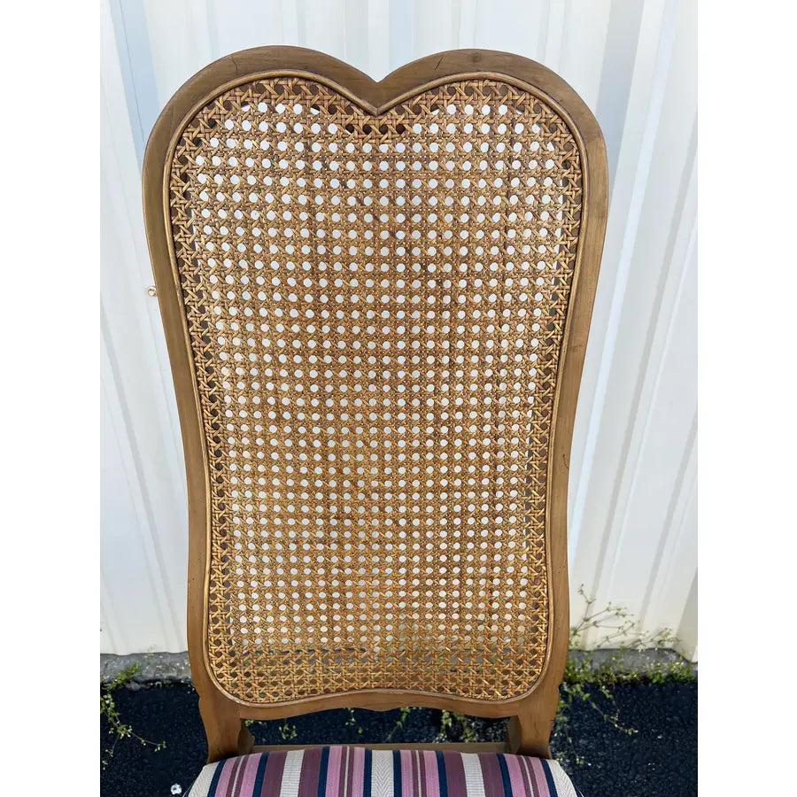 French Country Cane Back Dining Chairs- Set of 4- Attr. To Century Furniture