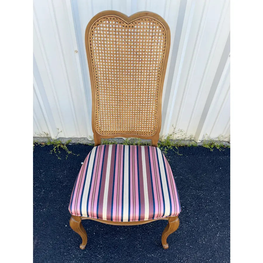 French Country Cane Back Dining Chairs- Set of 4- Attr. To Century Furniture