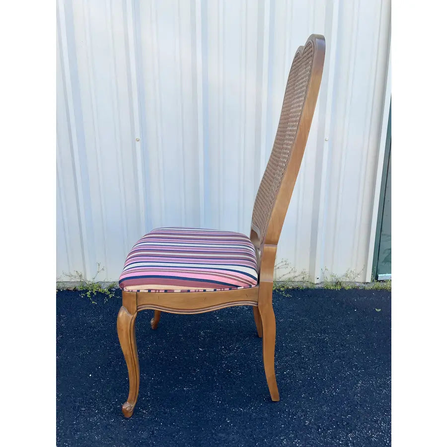 French Country Cane Back Dining Chairs- Set of 4- Attr. To Century Furniture