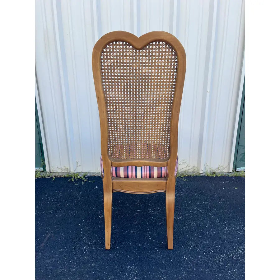 French Country Cane Back Dining Chairs- Set of 4- Attr. To Century Furniture