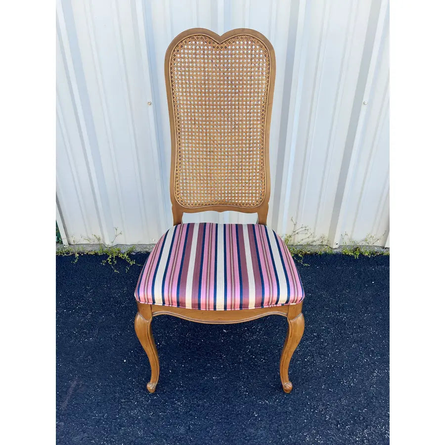 French Country Cane Back Dining Chairs- Set of 4- Attr. To Century Furniture