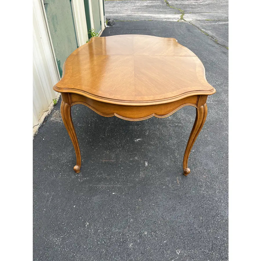 French Country Fruitwood Extension Dining Table- Attr. To Century Furniture